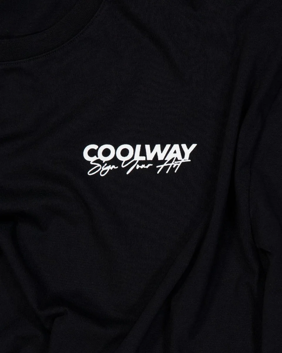 Coolway Black Double Sleeve - Double Sleeve T-shirt sold by Ulanka product image thumbnail 4
