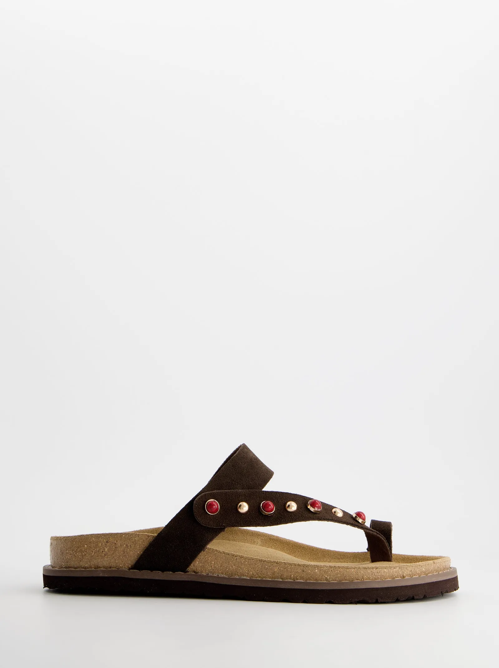 Suede sandals with ornamental details - Kaia sold by Ulanka