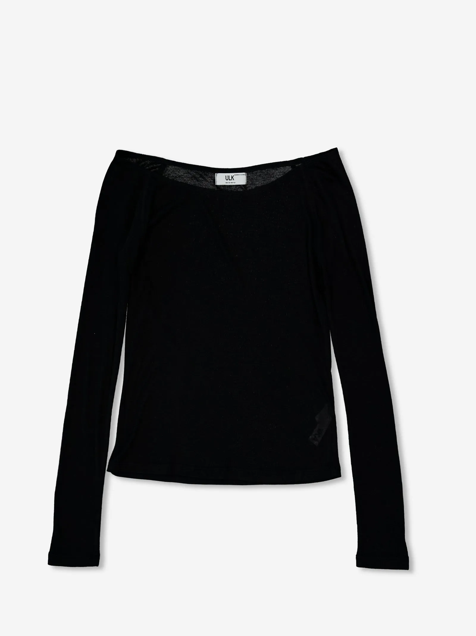 Semi-sheer boat neck t-shirt - Tana sold by Ulanka