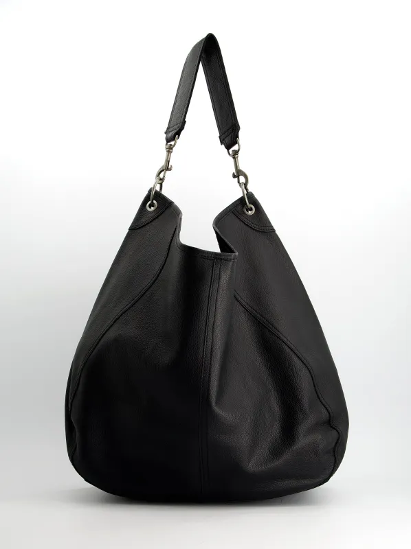 Hobo bag in leather with carabiners - Apris made by Ulanka