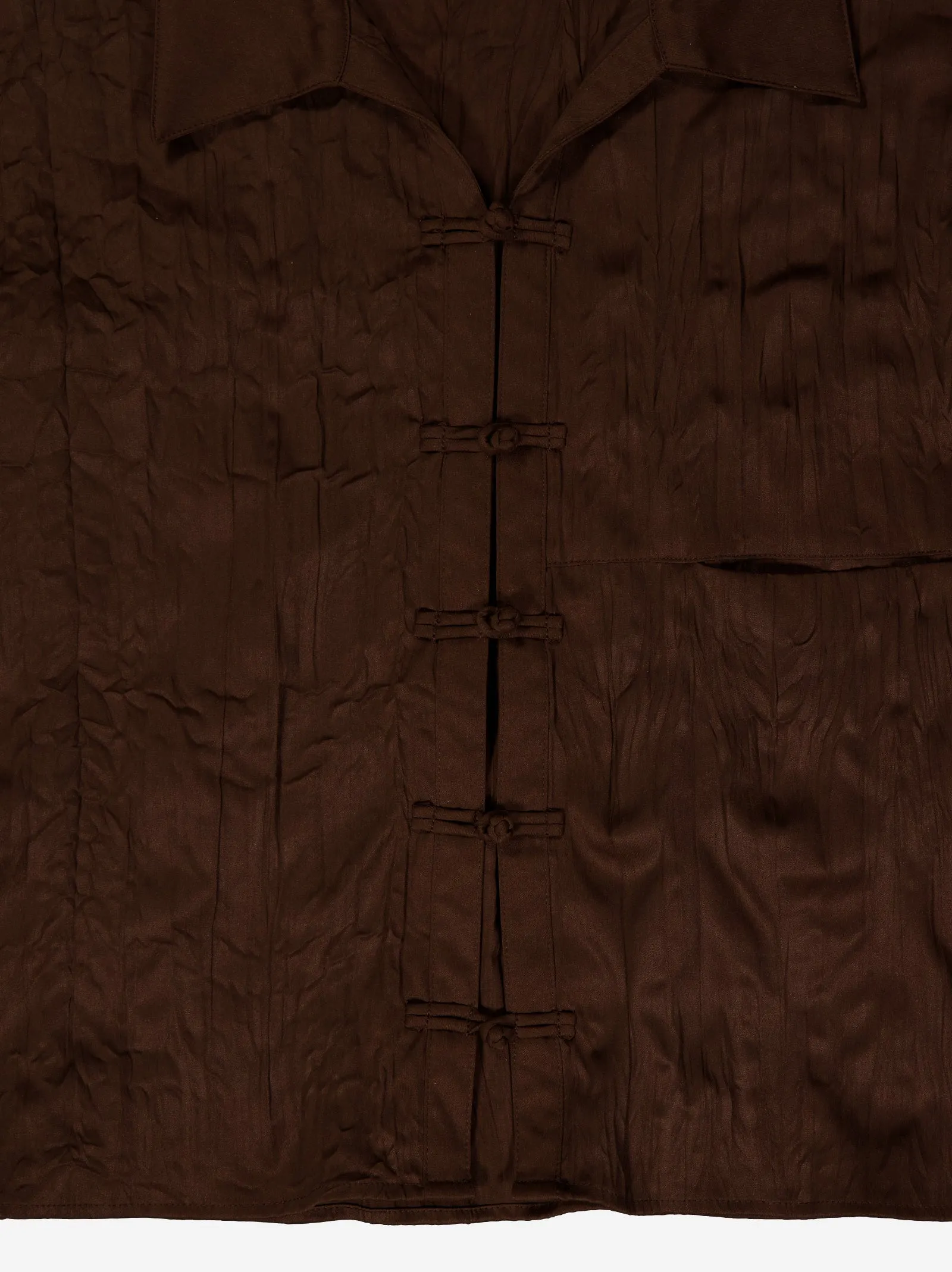 Crinkled finish shirt with Davis knot buttons sold by Ulanka product image thumbnail 3