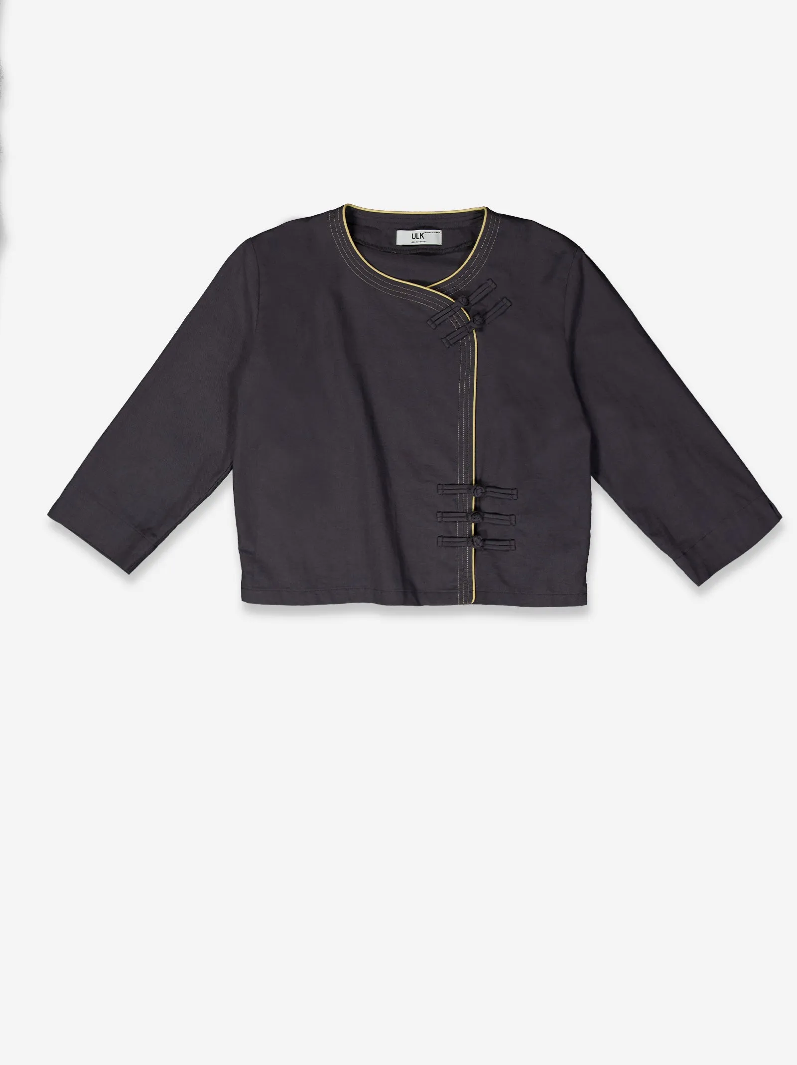 Asymmetrical oriental-style linen jacket - Lupe sold by Ulanka product image thumbnail 3
