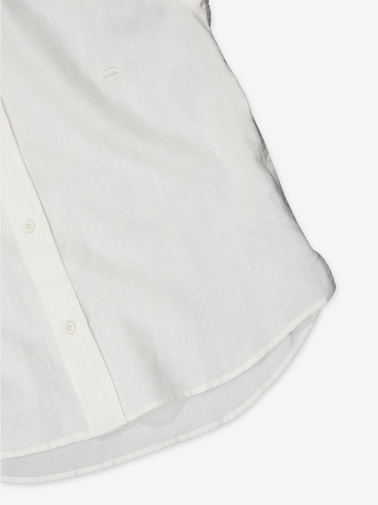Long-sleeved white linen shirt - Bamboo sold by Ulanka product image thumbnail 3
