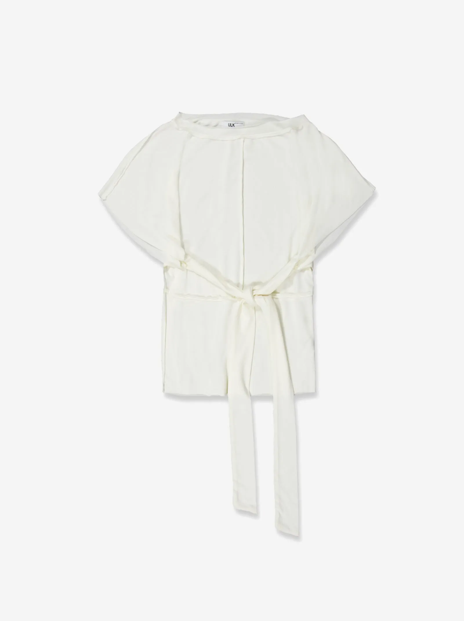 Top fluido blanco con lazada en cintura - Velara sold by Ulanka