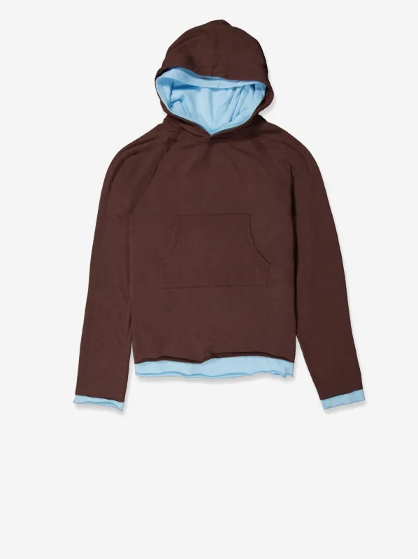 Brown double hoodie - Twotwo made by Ulanka