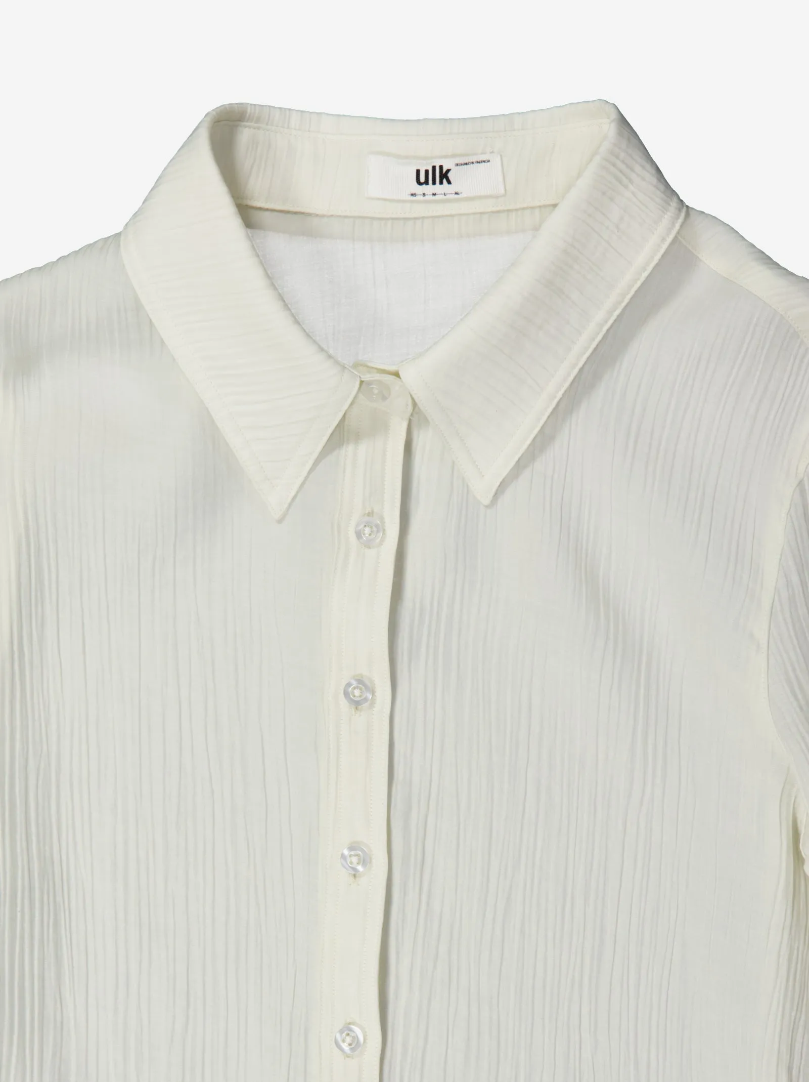 Textured white long-sleeve shirt - Camuleta sold by Ulanka product image thumbnail 4