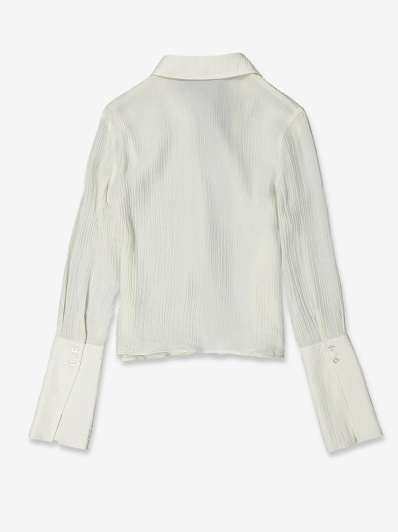 Textured white long-sleeve shirt - Camuleta sold by Ulanka product image thumbnail 5