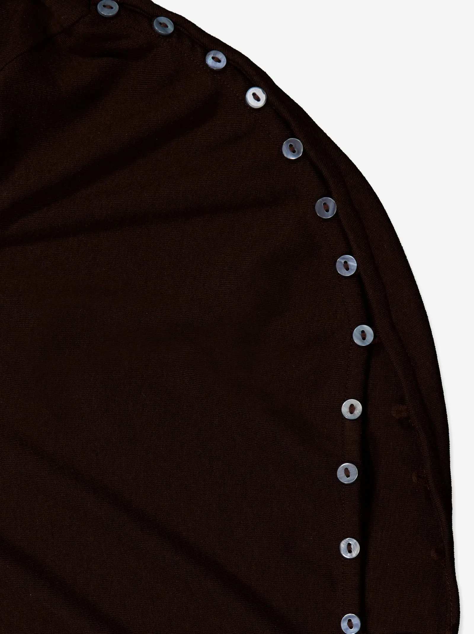 Brown Long-sleeved Top with Side Shirring - Xiquet sold by Ulanka product image thumbnail 5