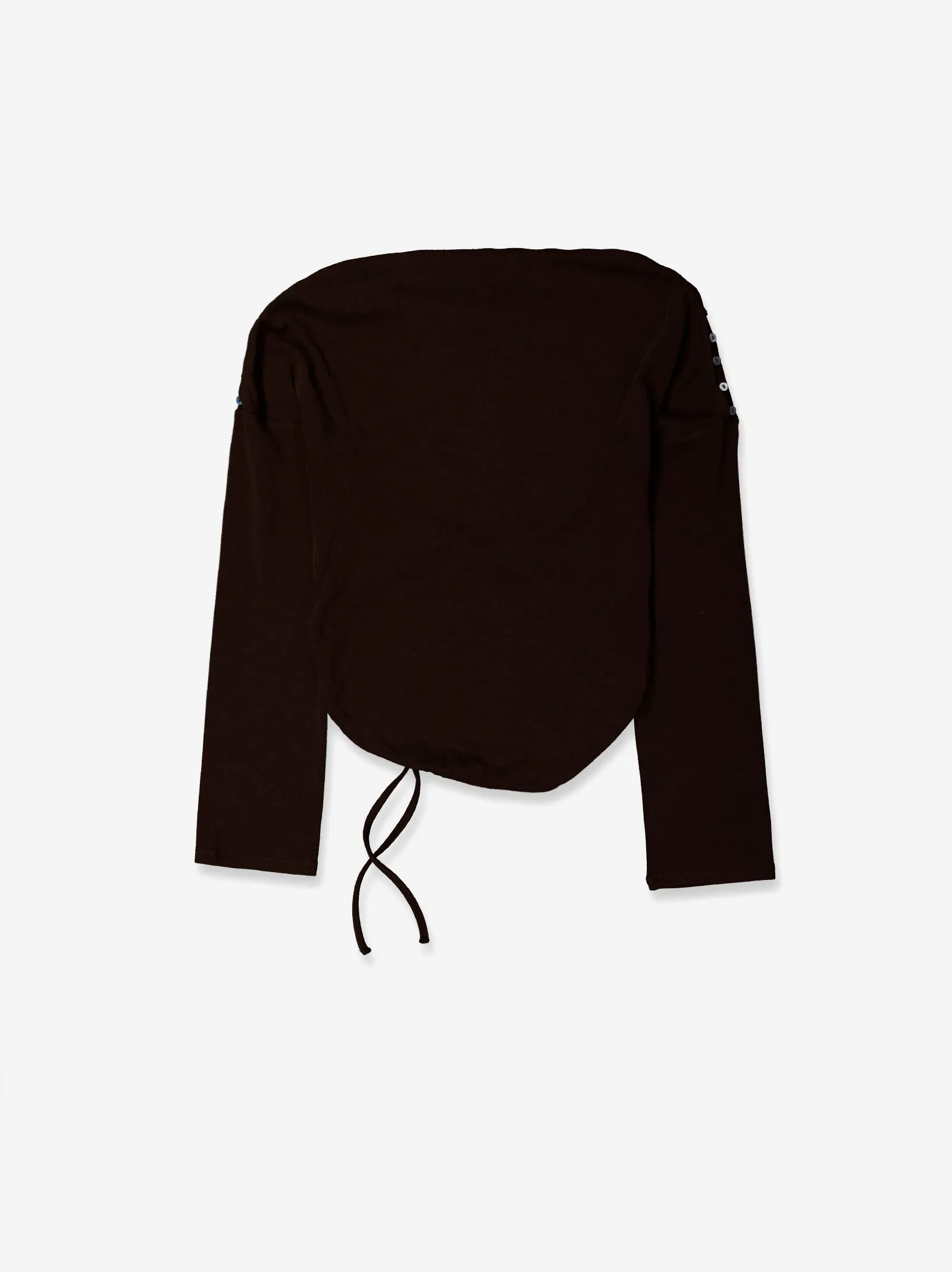 Brown Long-sleeved Top with Side Shirring - Xiquet sold by Ulanka product image thumbnail 3
