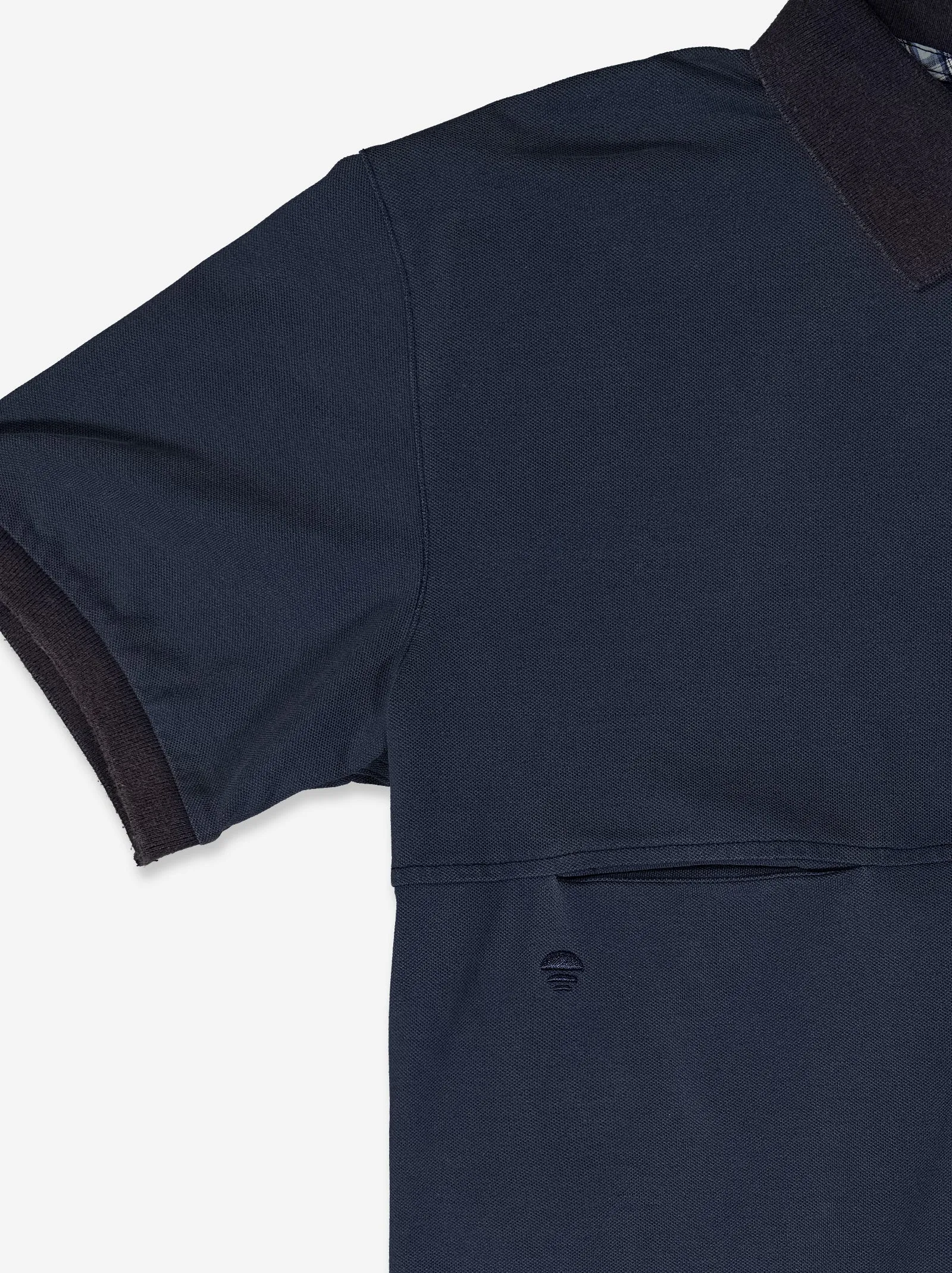 Navy blue technical polo shirt with hidden pocket - Poki sold by Ulanka product image thumbnail 5
