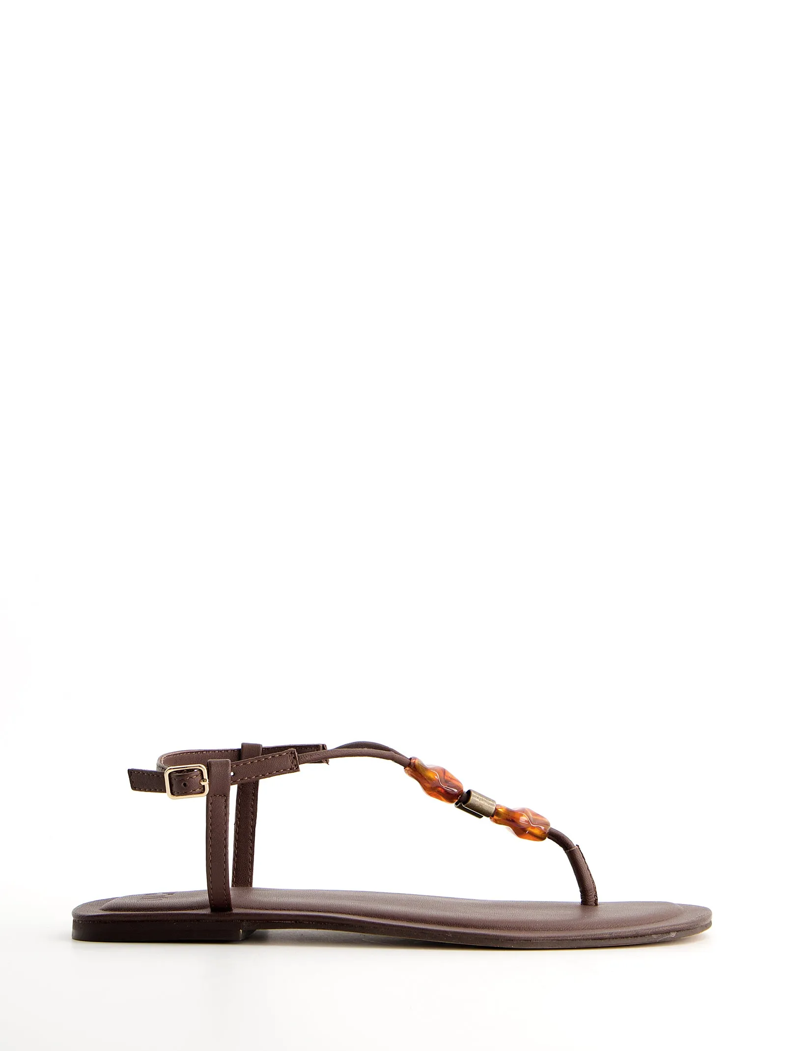 Beaded Leather Sandals - Sand sold by Ulanka product image thumbnail 3