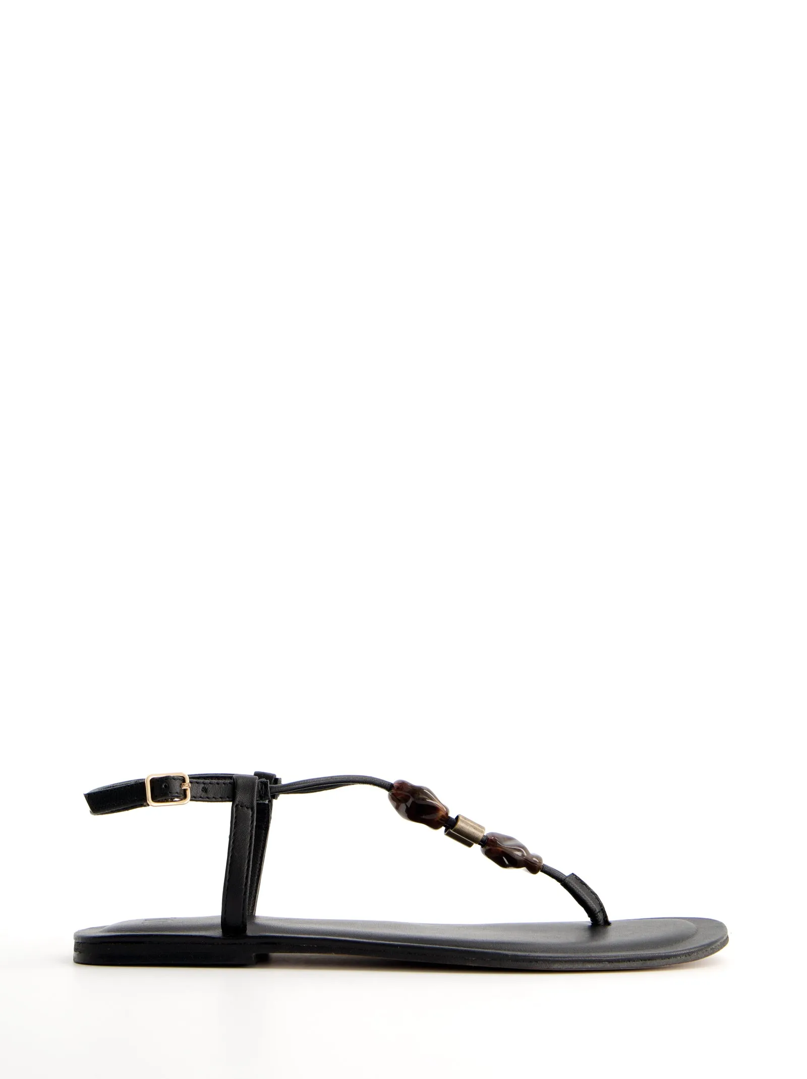 Beaded leather sandals - Sand sold by Ulanka product image thumbnail 5