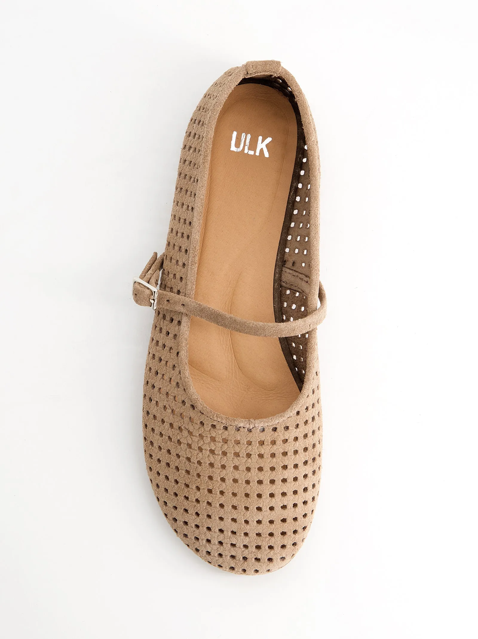 Cut-out suede Mary Jane flats - Linke sold by Ulanka product image thumbnail 4