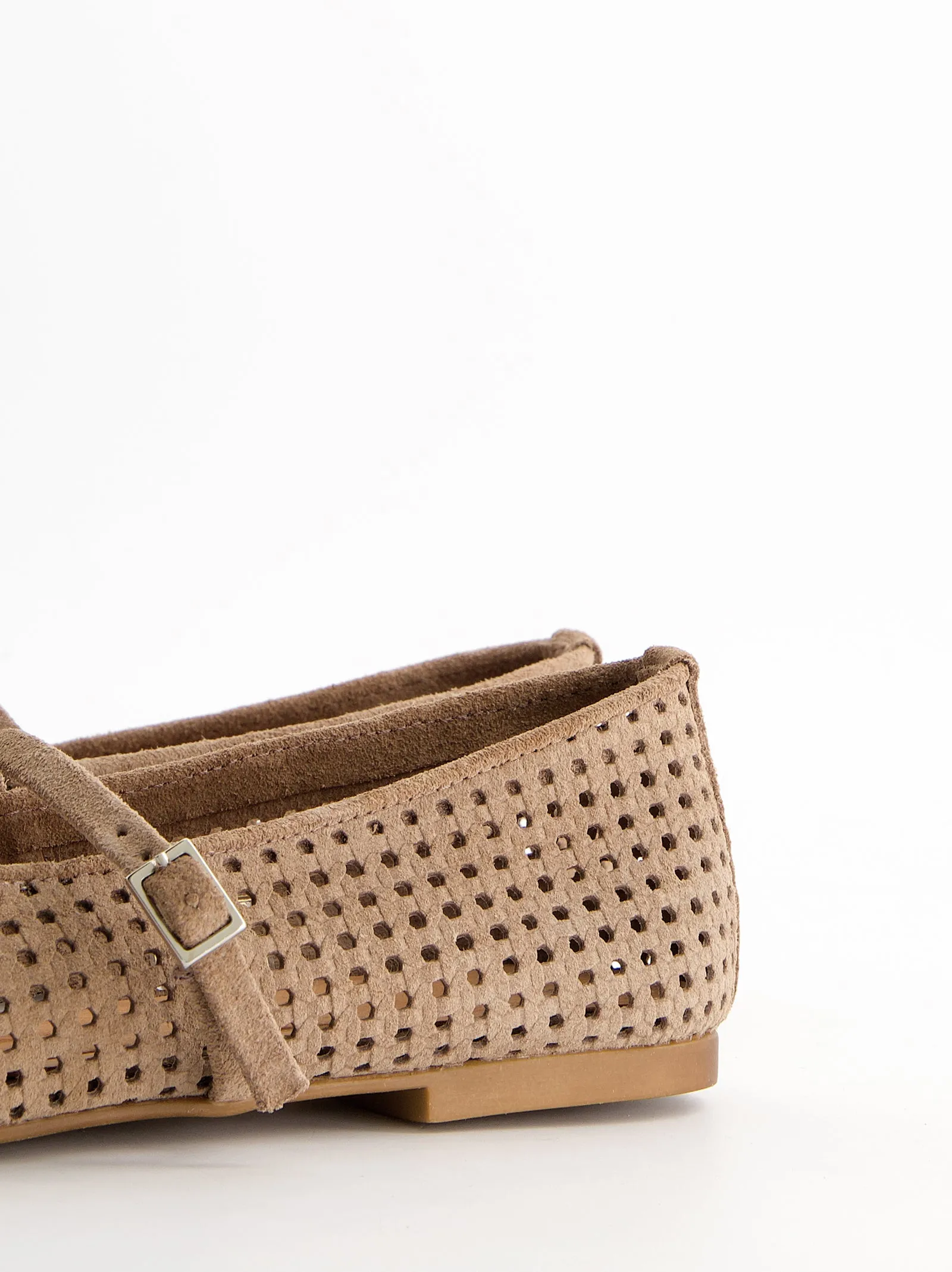 Cut-out suede Mary Jane flats - Linke sold by Ulanka product image thumbnail 3