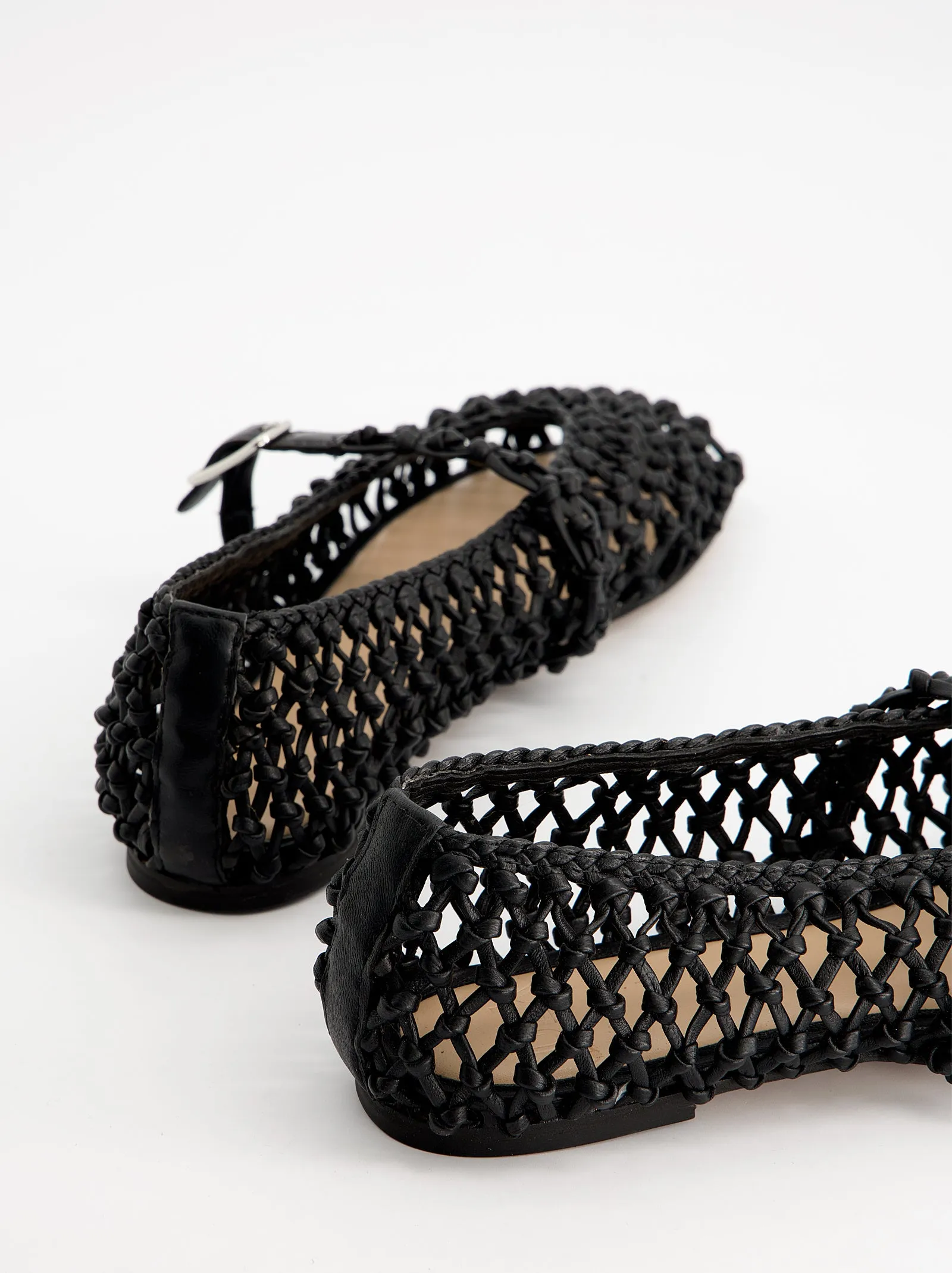 Braided leather Mary Jane flats - Solar sold by Ulanka product image thumbnail 4