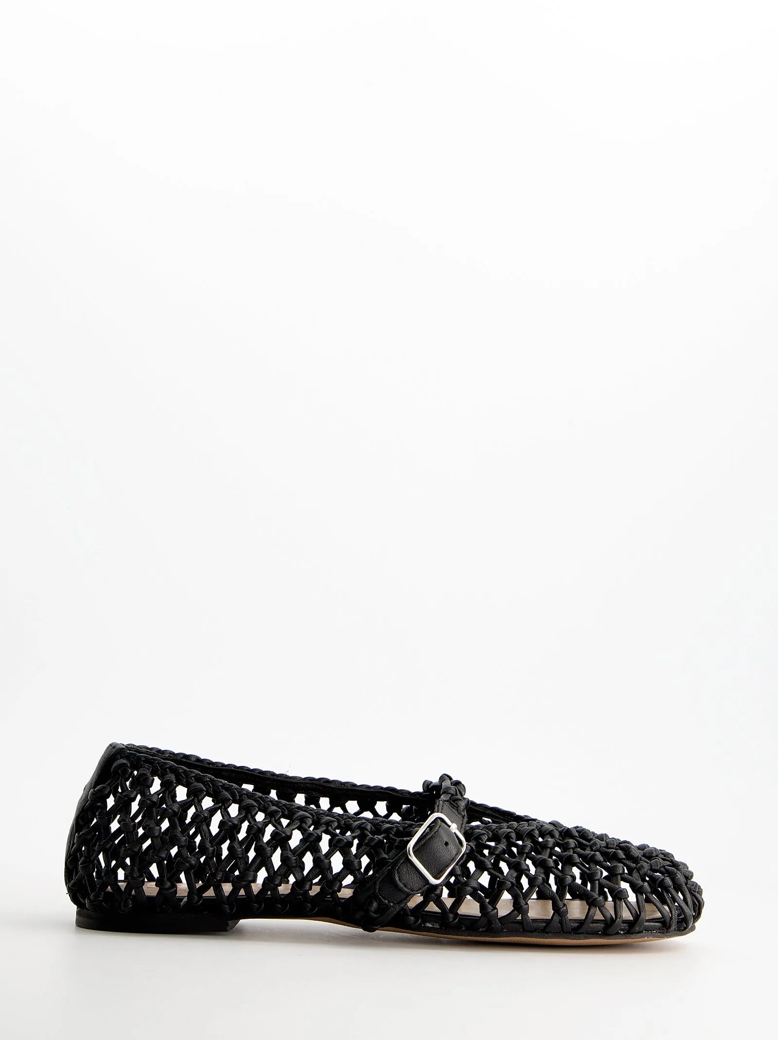 Braided leather Mary Jane flats - Solar sold by Ulanka