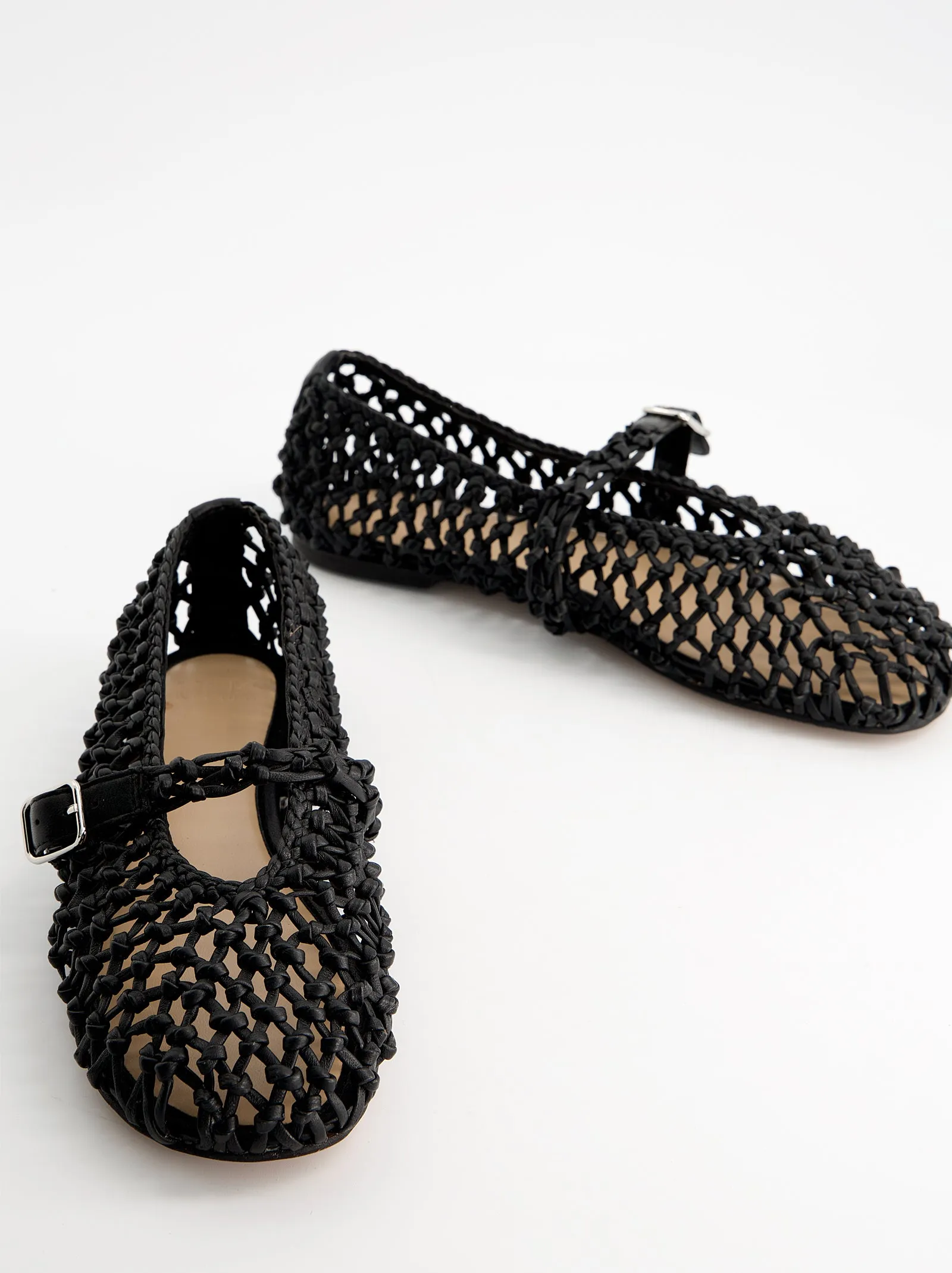 Braided leather Mary Jane flats - Solar sold by Ulanka product image thumbnail 5