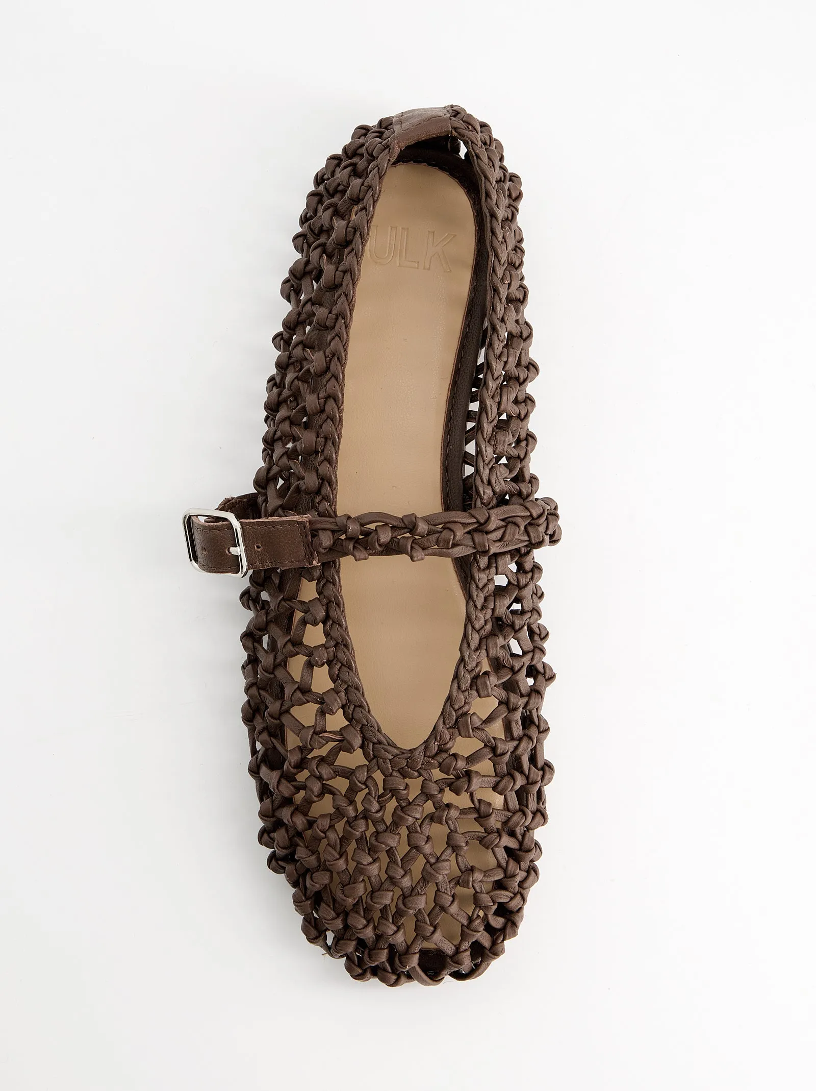 Braided leather Mary Jane flats - Solar sold by Ulanka product image thumbnail 2