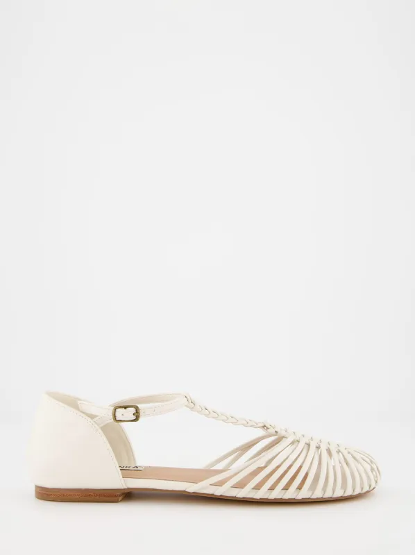 Flat braided sandals - Crubber made by Ulanka