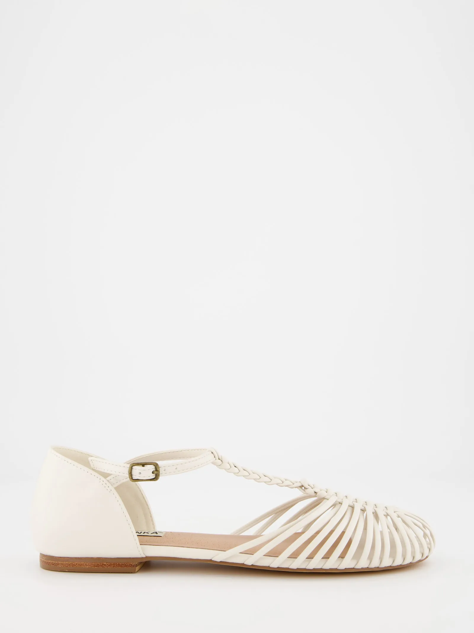 Flat braided sandals - Crubber sold by Ulanka