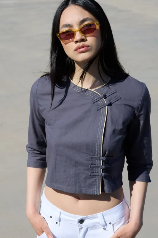 Translucent rectangular yellow sunglasses - Saint made by Ulanka