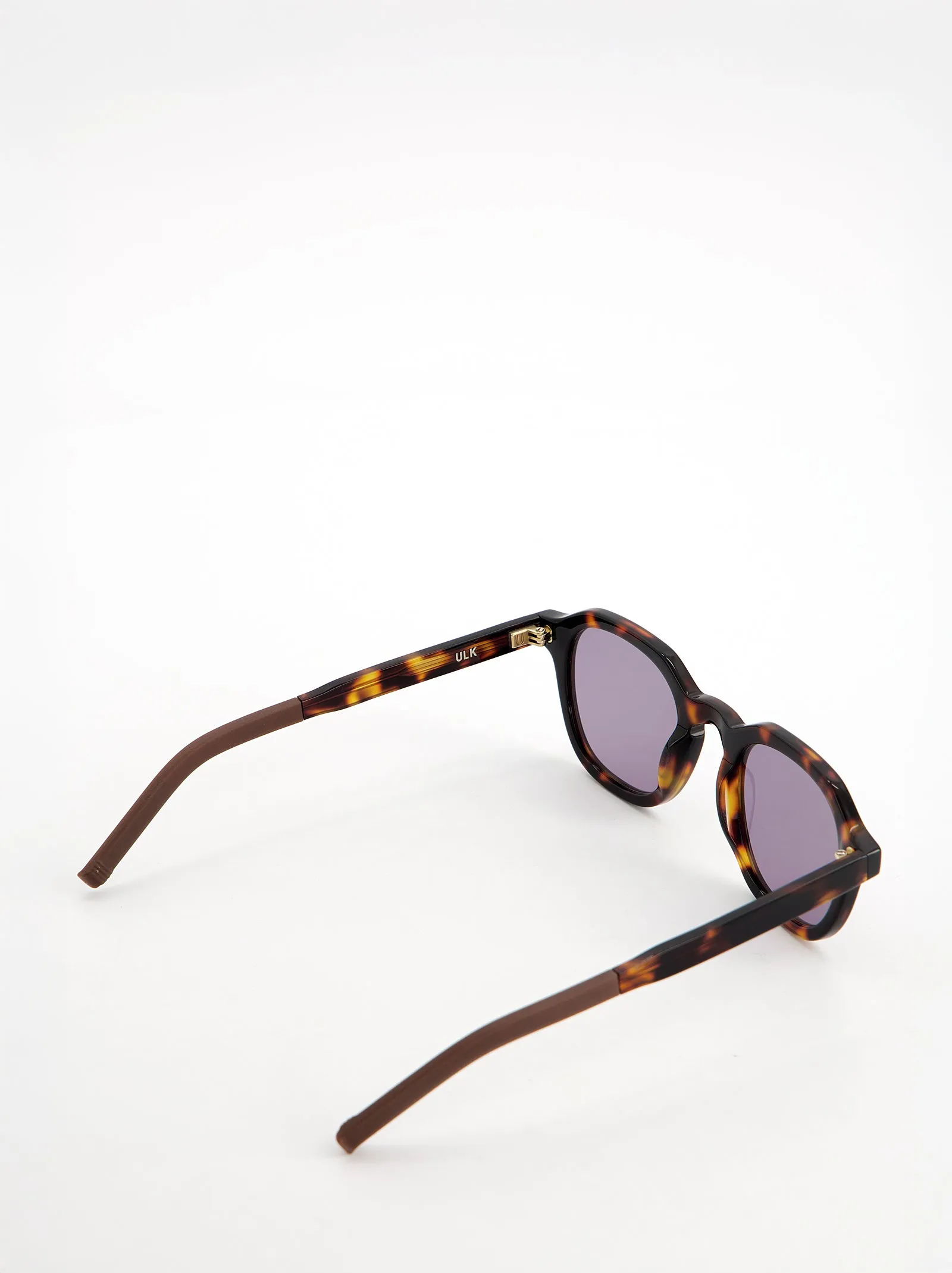Round tortoiseshell sunglasses with lilac lens - Bowie sold by Ulanka product image thumbnail 3