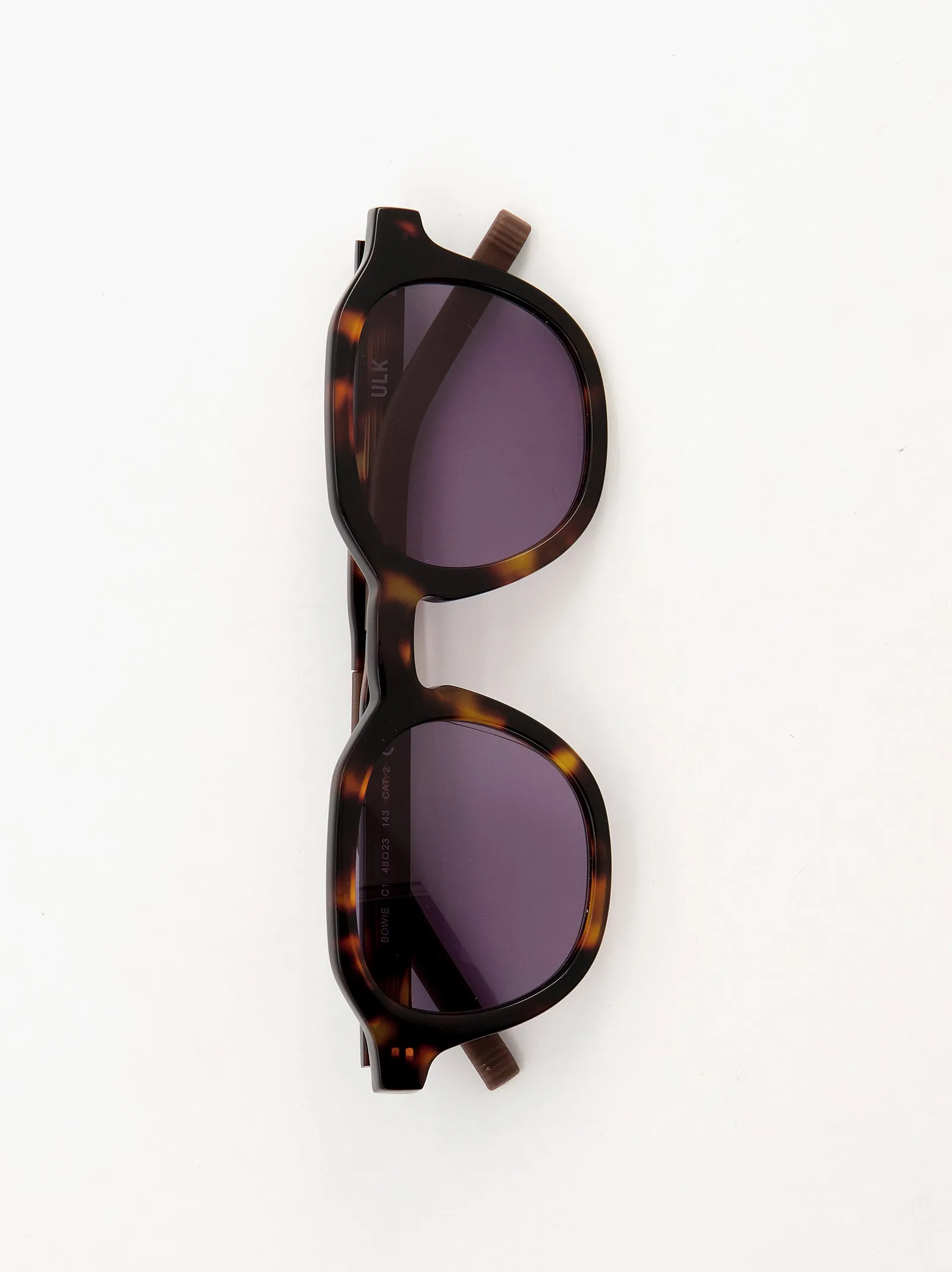 Round tortoiseshell sunglasses with lilac lens - Bowie sold by Ulanka product image thumbnail 4
