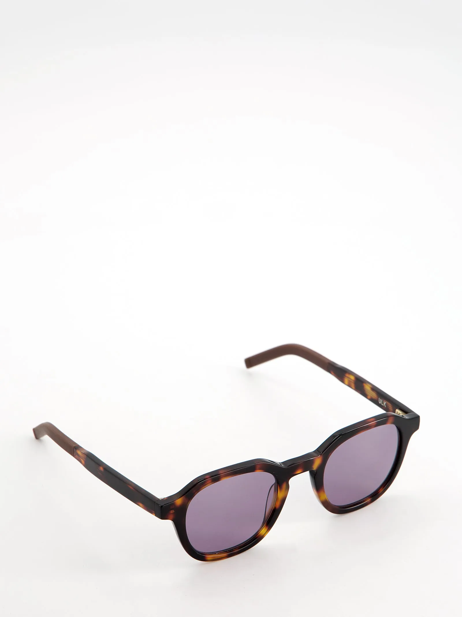 Round tortoiseshell sunglasses with lilac lens - Bowie sold by Ulanka product image thumbnail 2