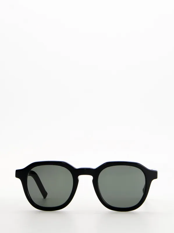 Rounded sunglasses with green lens - Bowie made by Ulanka