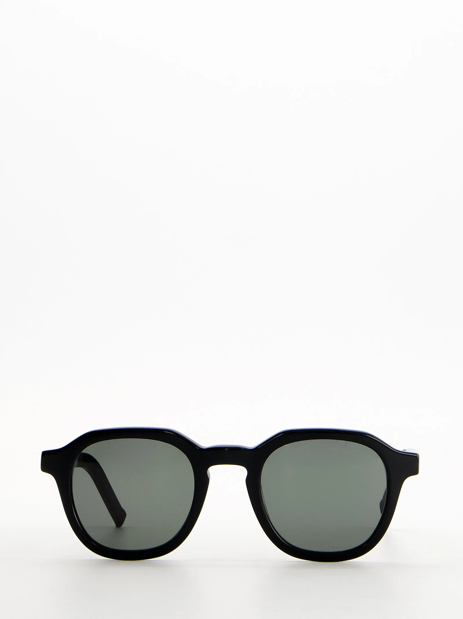 Rounded sunglasses with green lens - Bowie sold by Ulanka