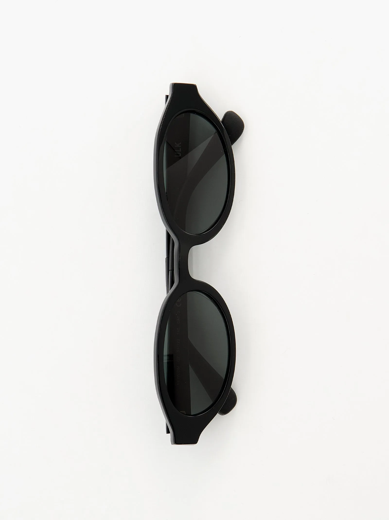 Newcom - Black Oval Sunglasses with Green Lenses sold by Ulanka product image thumbnail 4