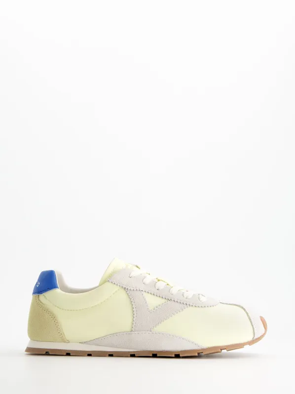 Retro nylon and suede sneakers - Victoria Aster made by Ulanka