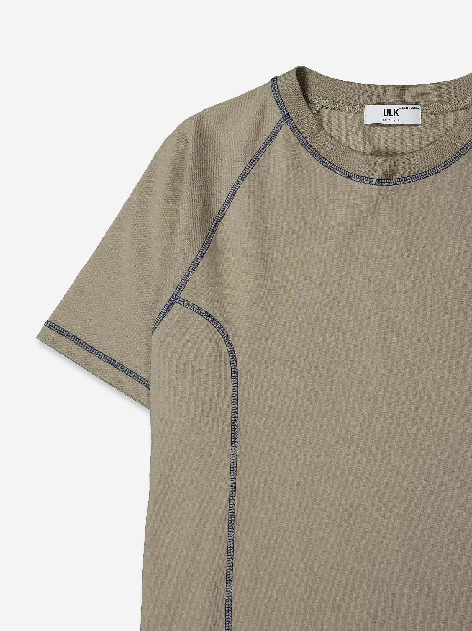 Beige T-shirt with contrast stitching - Pope sold by Ulanka product image thumbnail 2