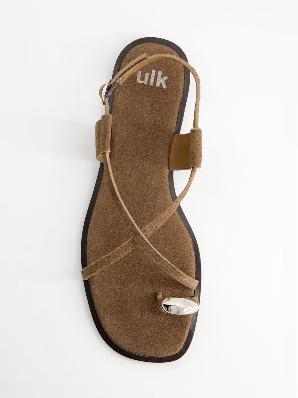 Suede strappy sandals - Ossy made by Ulanka