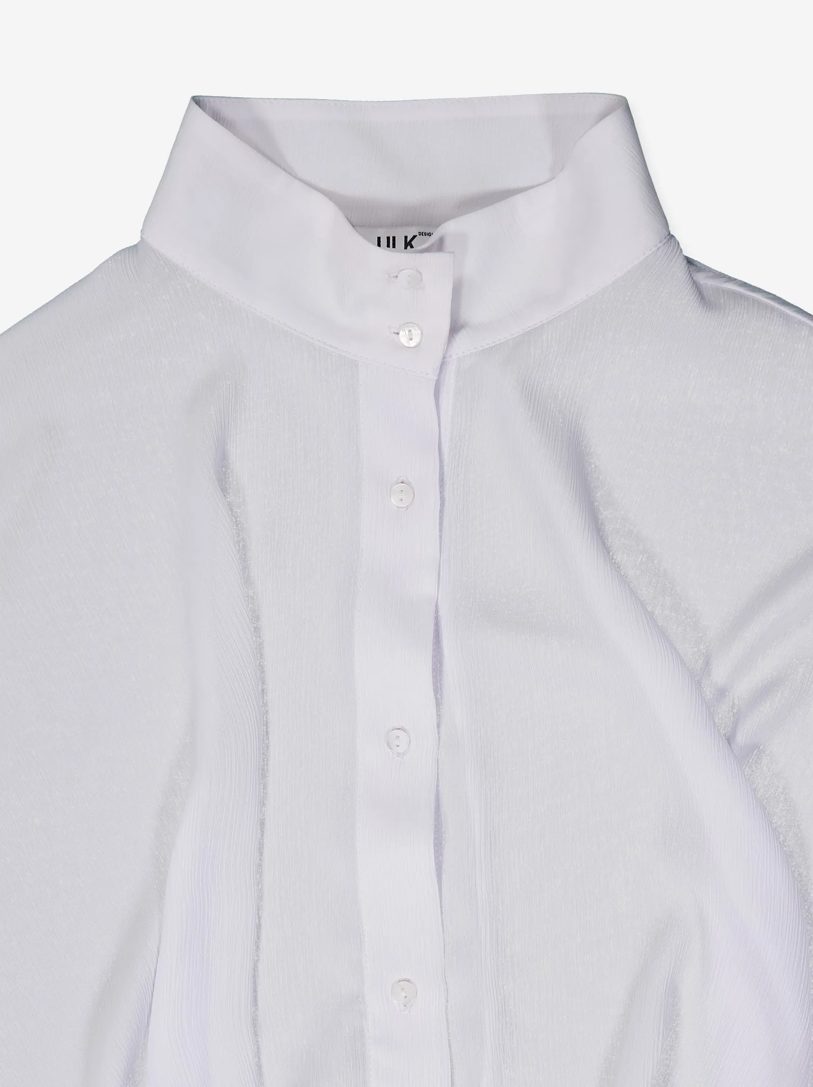 White flowing shirt with adjustable hem - Kaika sold by Ulanka product image thumbnail 5