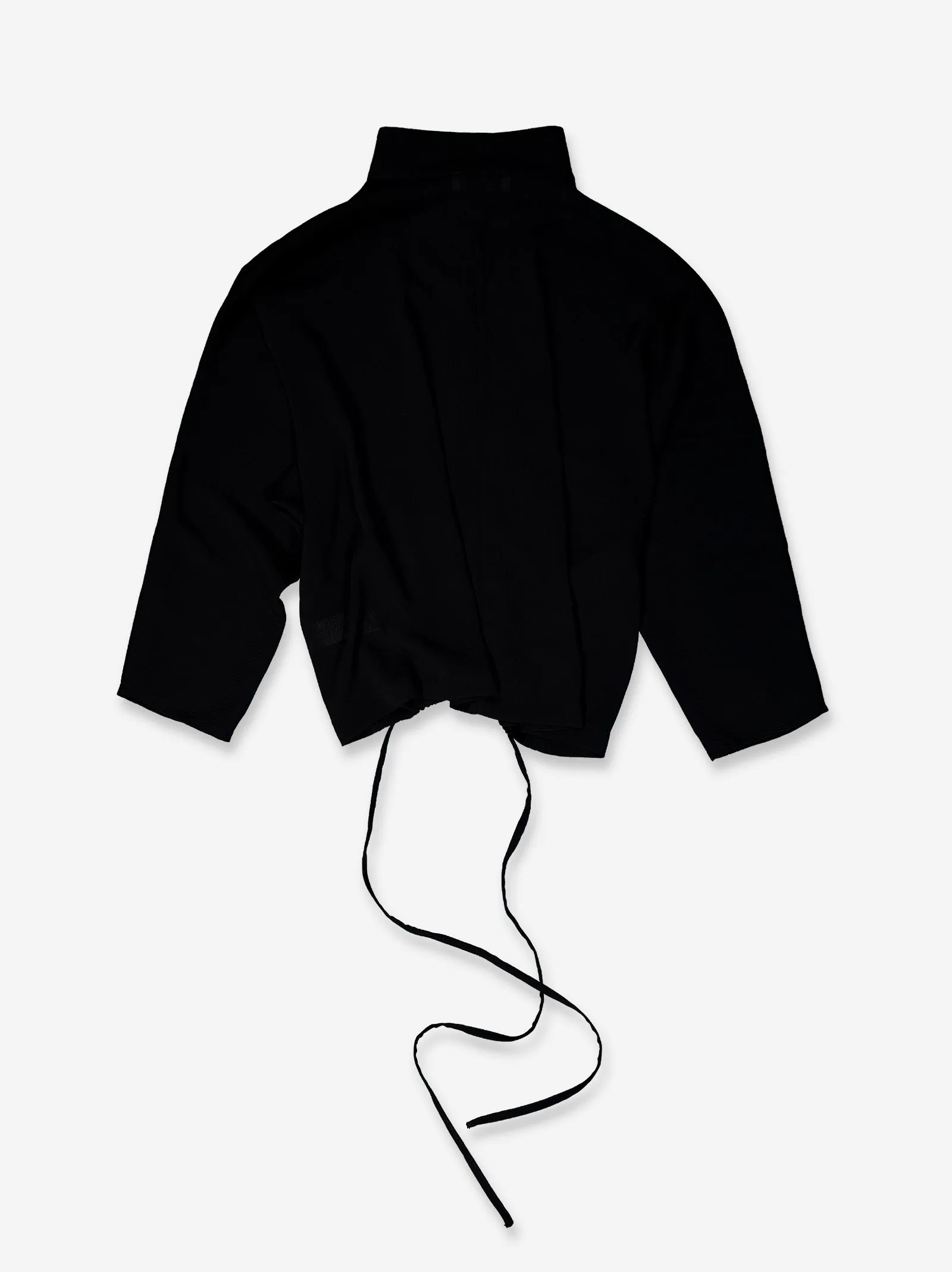 Black fluid shirt with adjustable hem - Kaika sold by Ulanka product image thumbnail 2