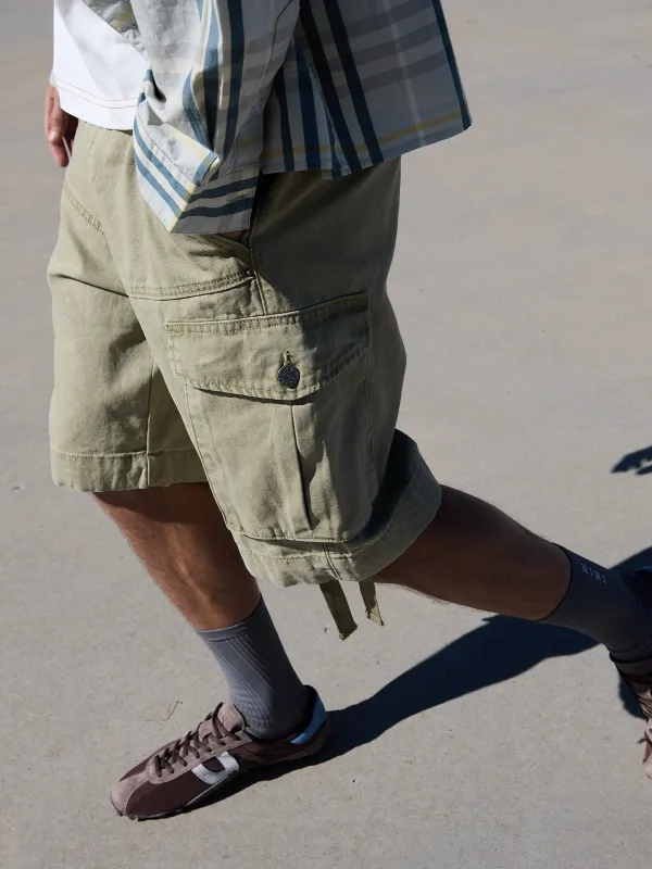 Adjustable cargo shorts - Cashmere made by Ulanka