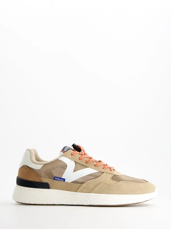 Retro running sneakers with suede details - Victoria Wing Evo made by Ulanka