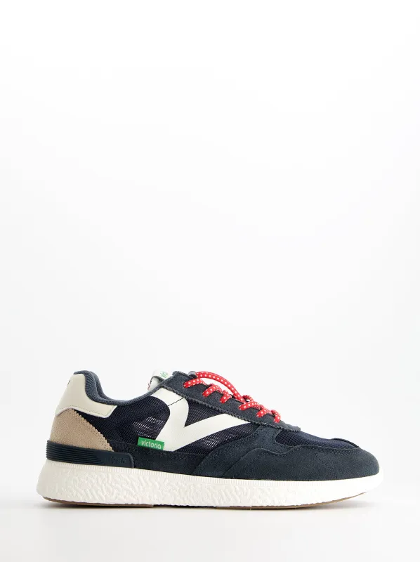 Retro running sneakers with suede details - Victoria Wing Evo made by Ulanka