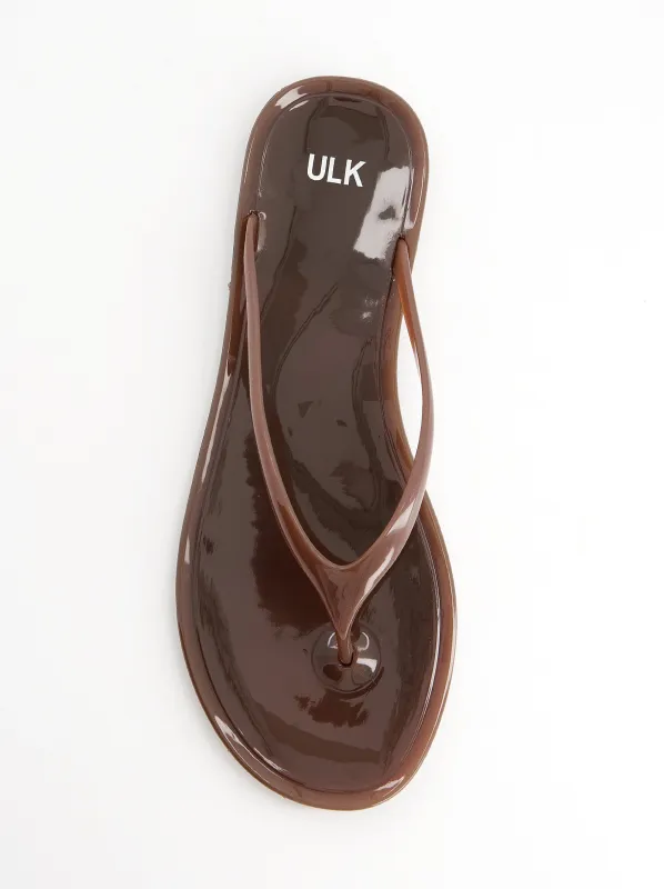 Glossy thong sandals - Flux made by Ulanka