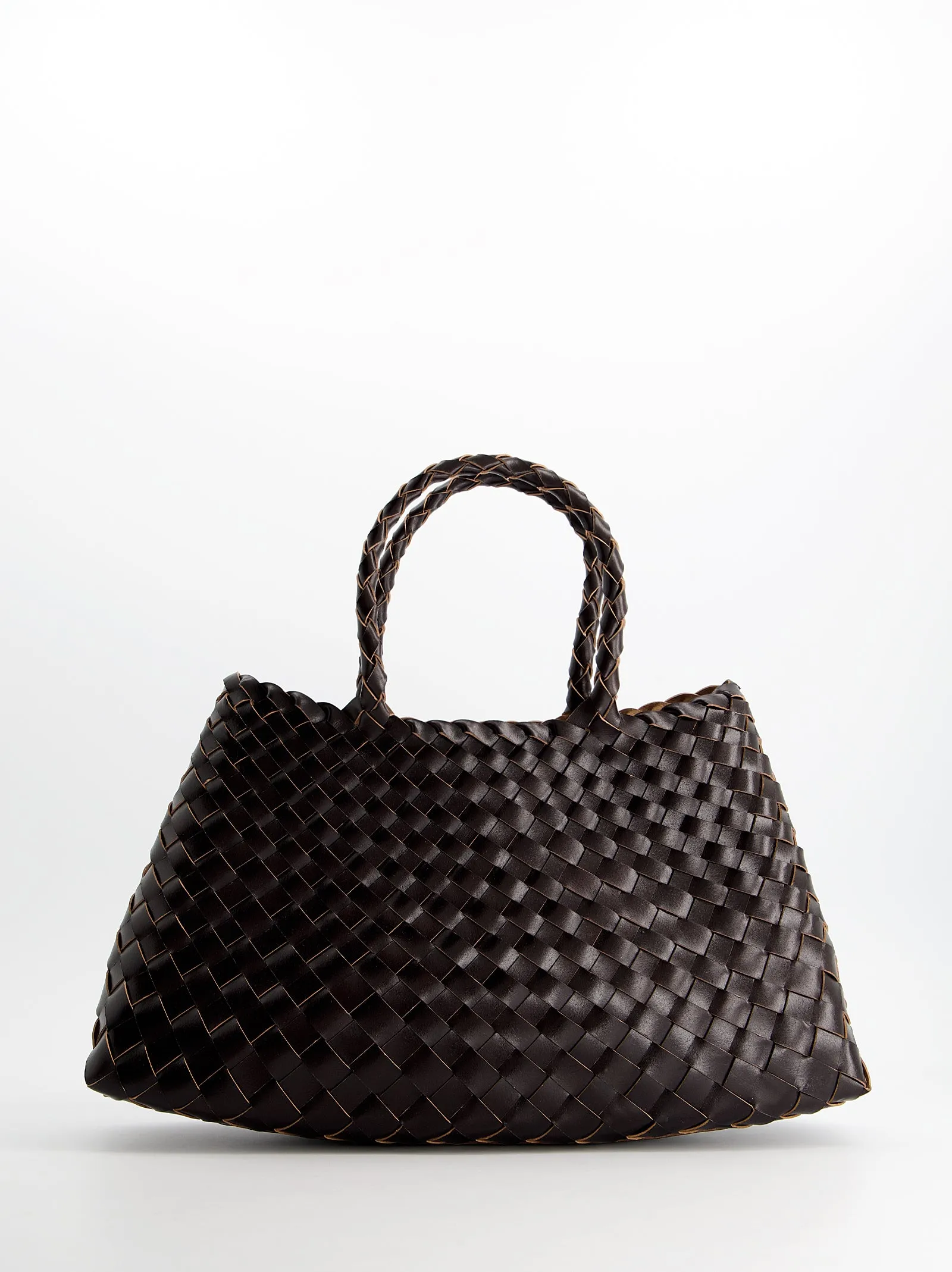 Braided leather shopper bag - Barrera sold by Ulanka