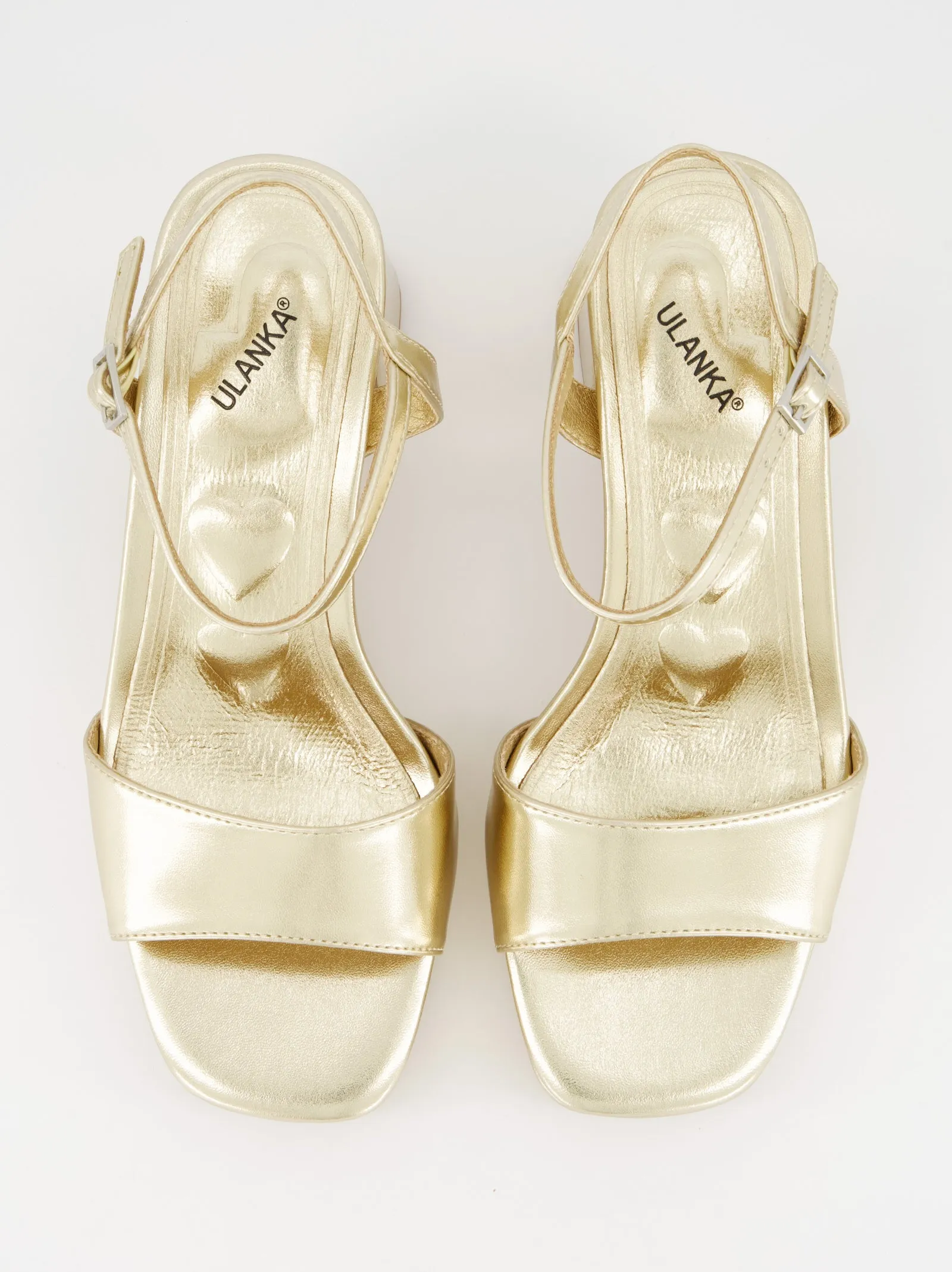 Metallic Gold Platform Sandal sold by Ulanka product image thumbnail 2