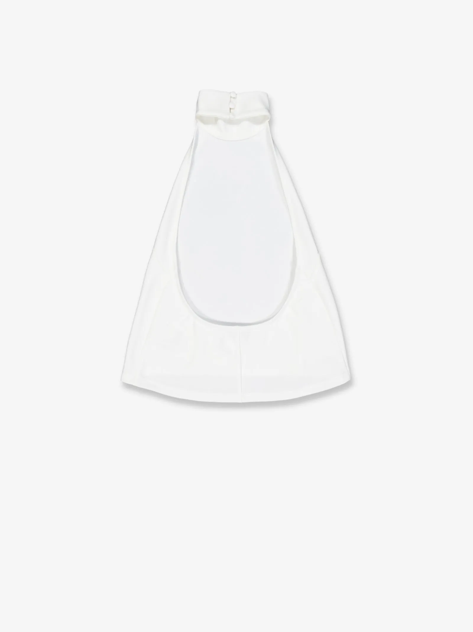 White halter top with button detail - Lola sold by Ulanka product image thumbnail 5