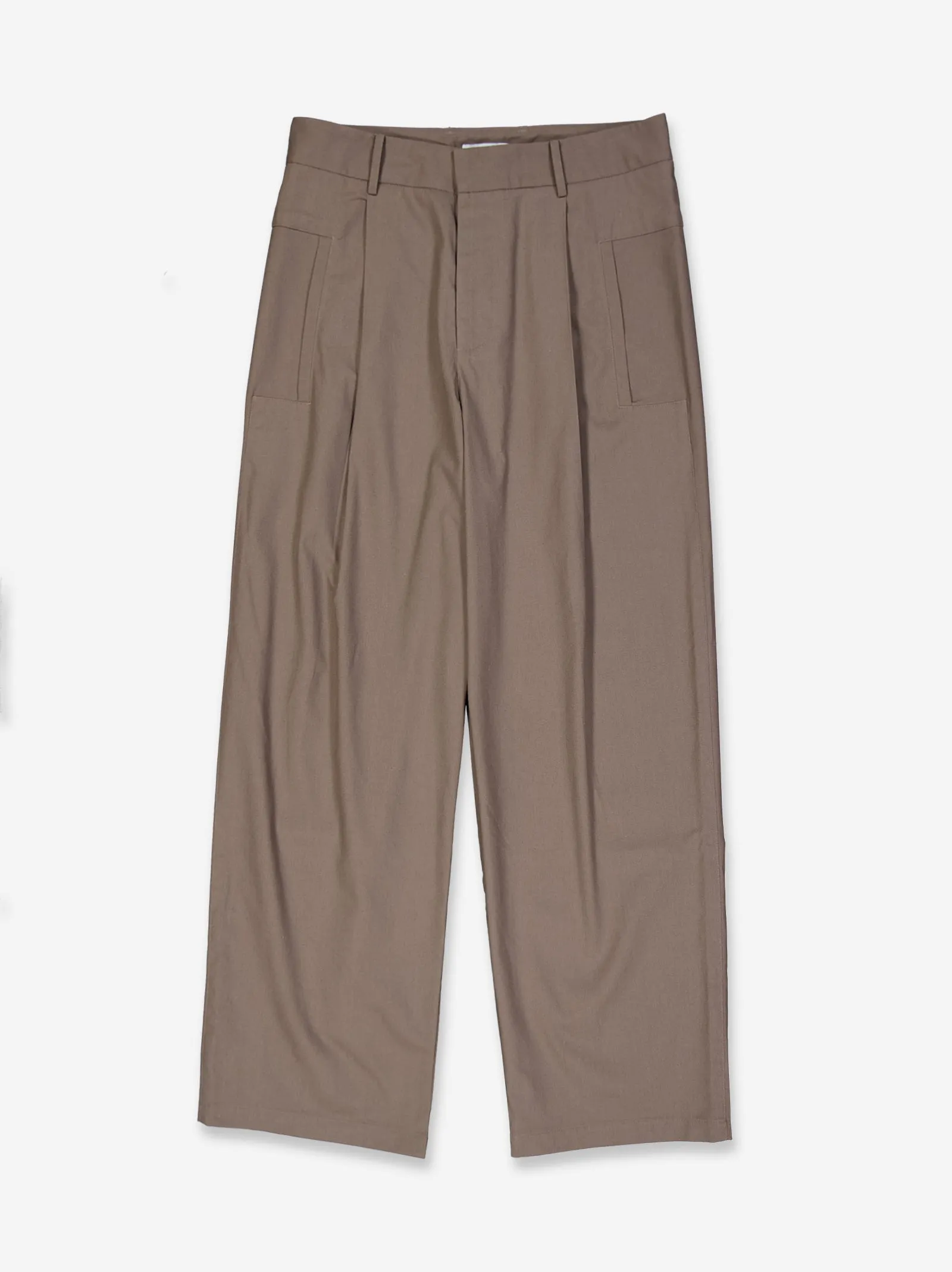 Bobu brown flowy pants with square pockets sold by Ulanka product image thumbnail 4