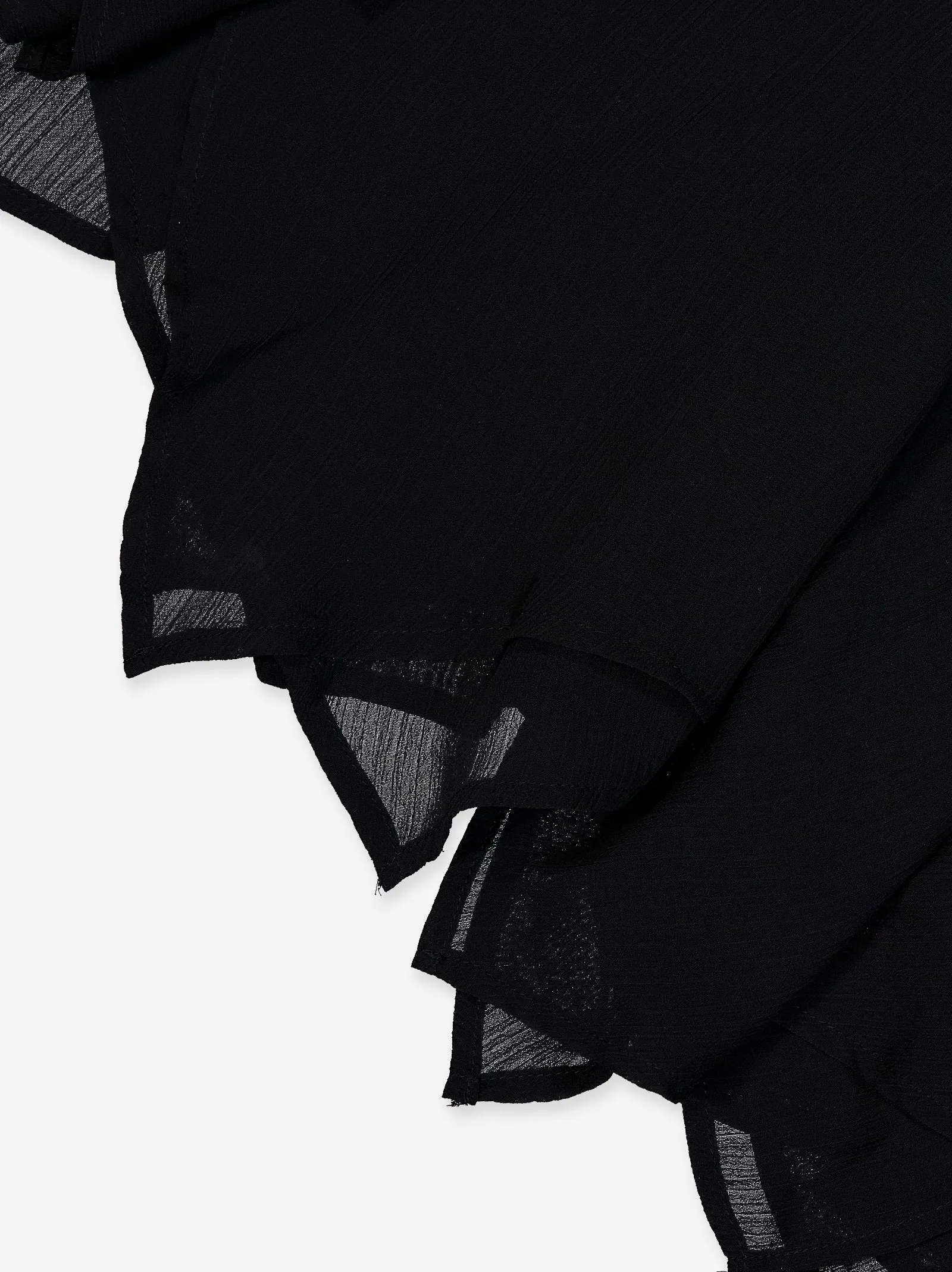 Black chiffon ruffled mini skirt - Flare sold by Ulanka product image thumbnail 3