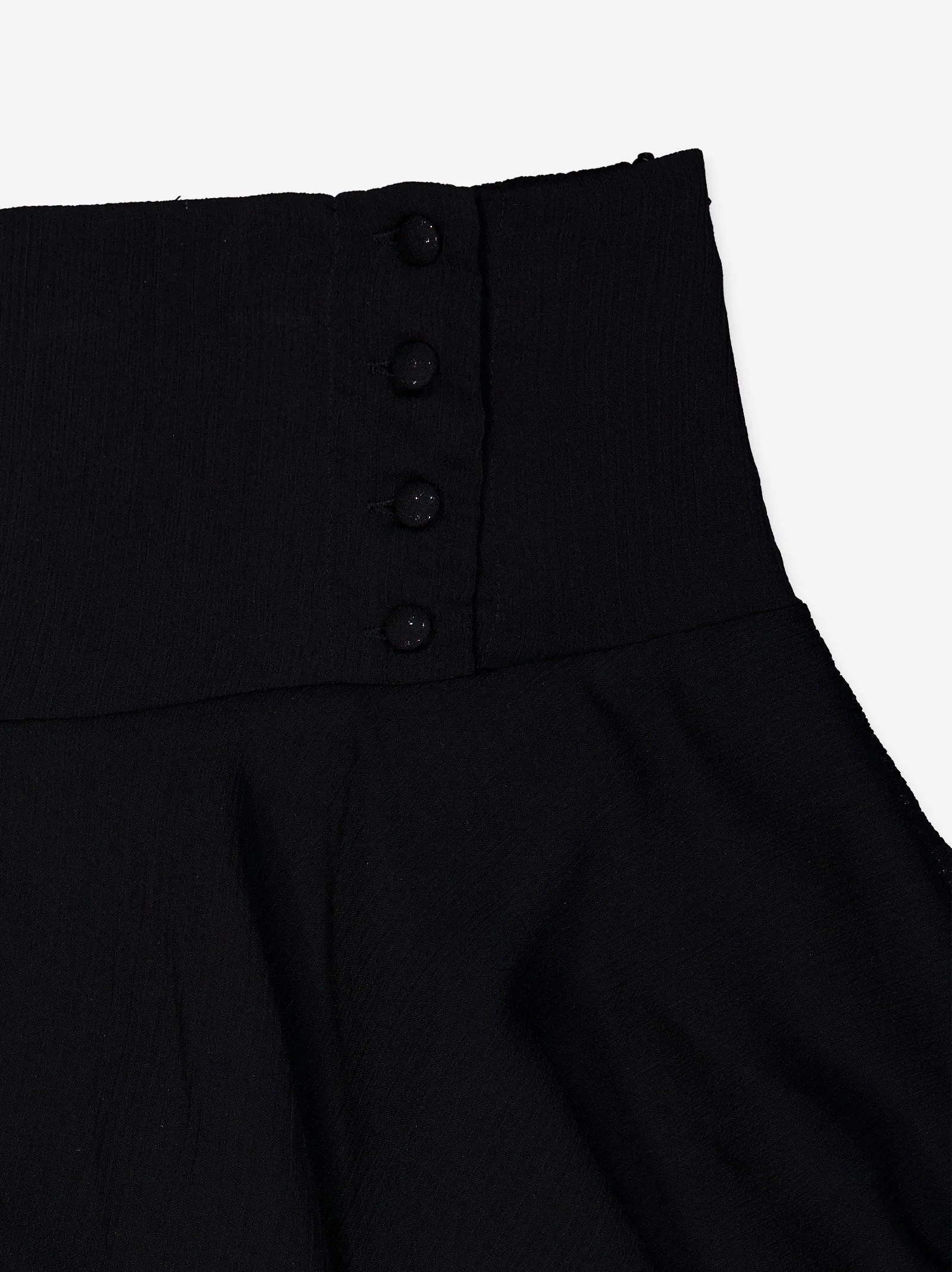 Black chiffon ruffled mini skirt - Flare sold by Ulanka product image thumbnail 5