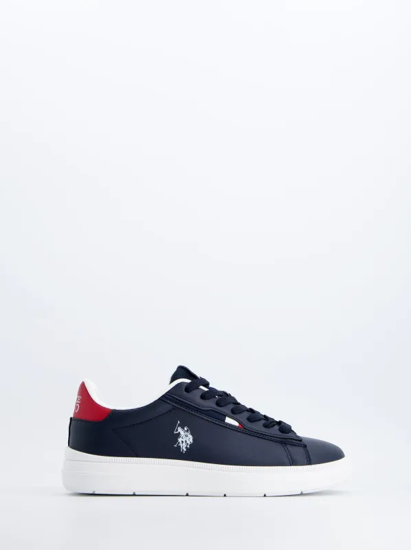 Navy Blue Polo Sneakers Side Logo made by U.S. Polo Assn.