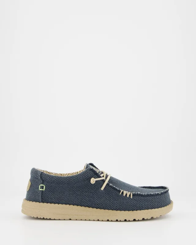 Hey Dude Blue Canvas Loafer made by Hey Dude