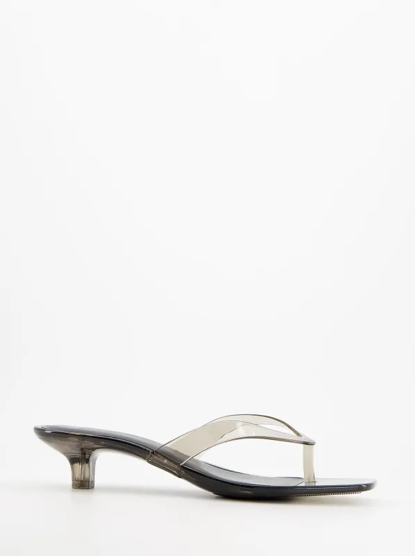 Black transparent heeled sandals - Core made by Ulanka
