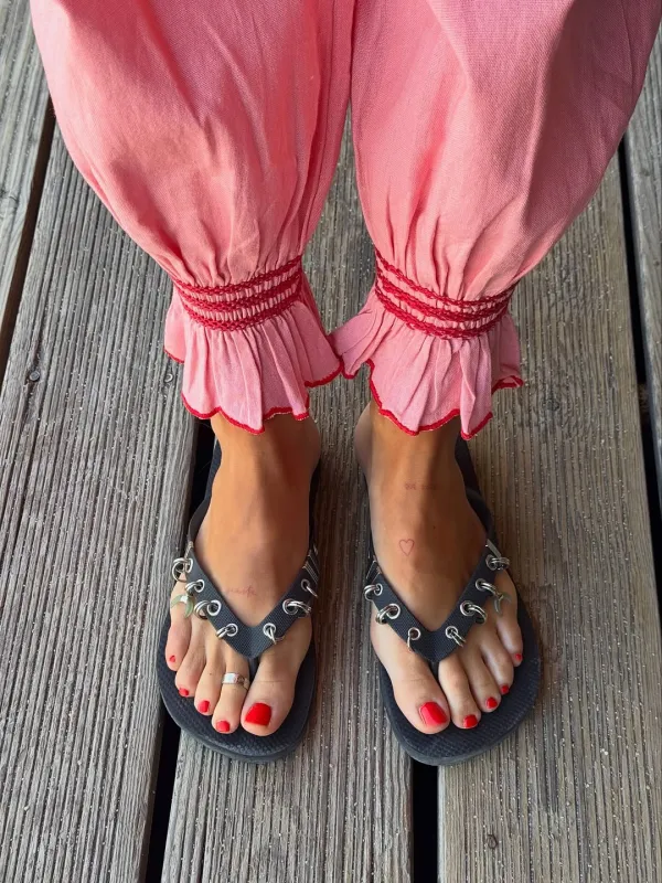 Metallic detail flip-flops - Bowie made by Ulanka